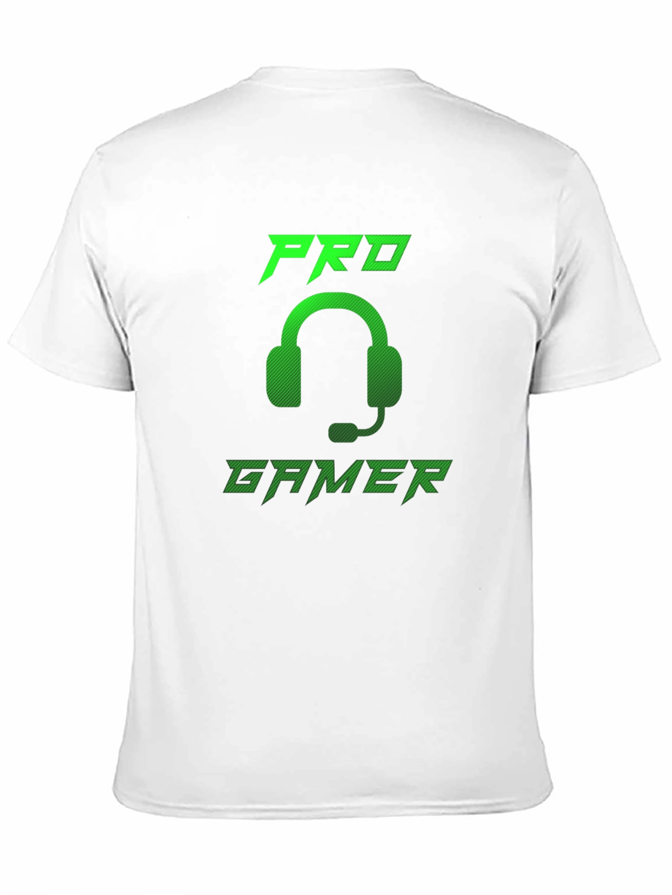 Pro Gamer Black T-Shirt - Gaming Headset Design