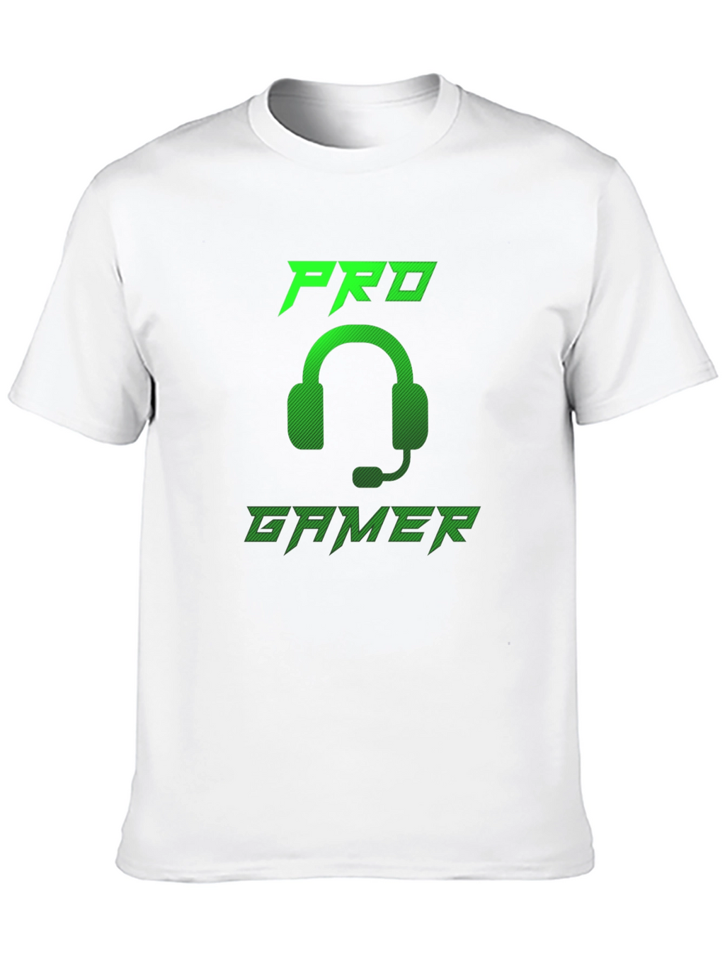 Pro Gamer Black T-Shirt - Gaming Headset Design