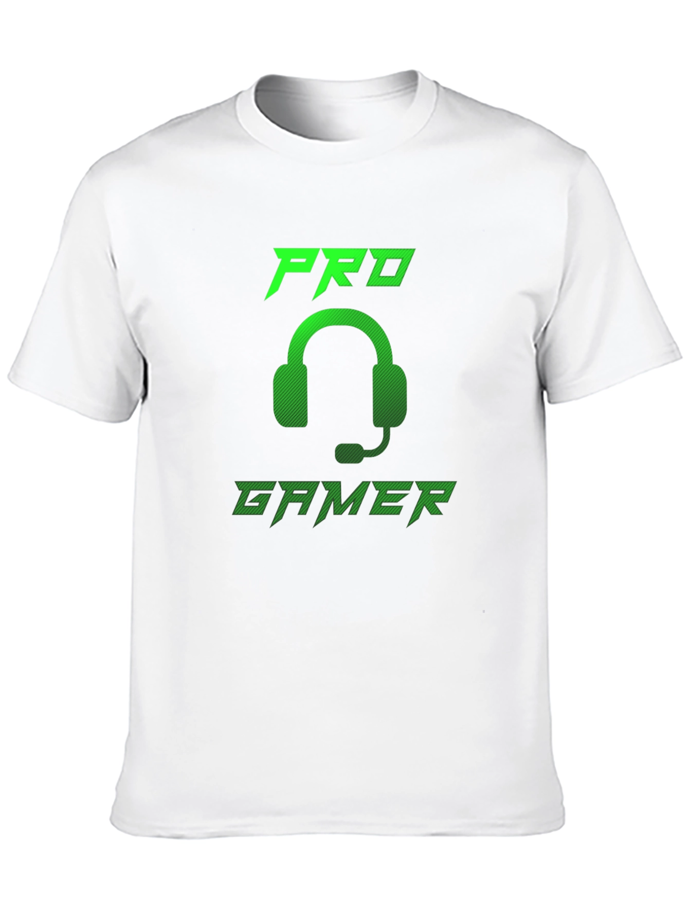 Pro Gamer Black T-Shirt - Gaming Headset Design