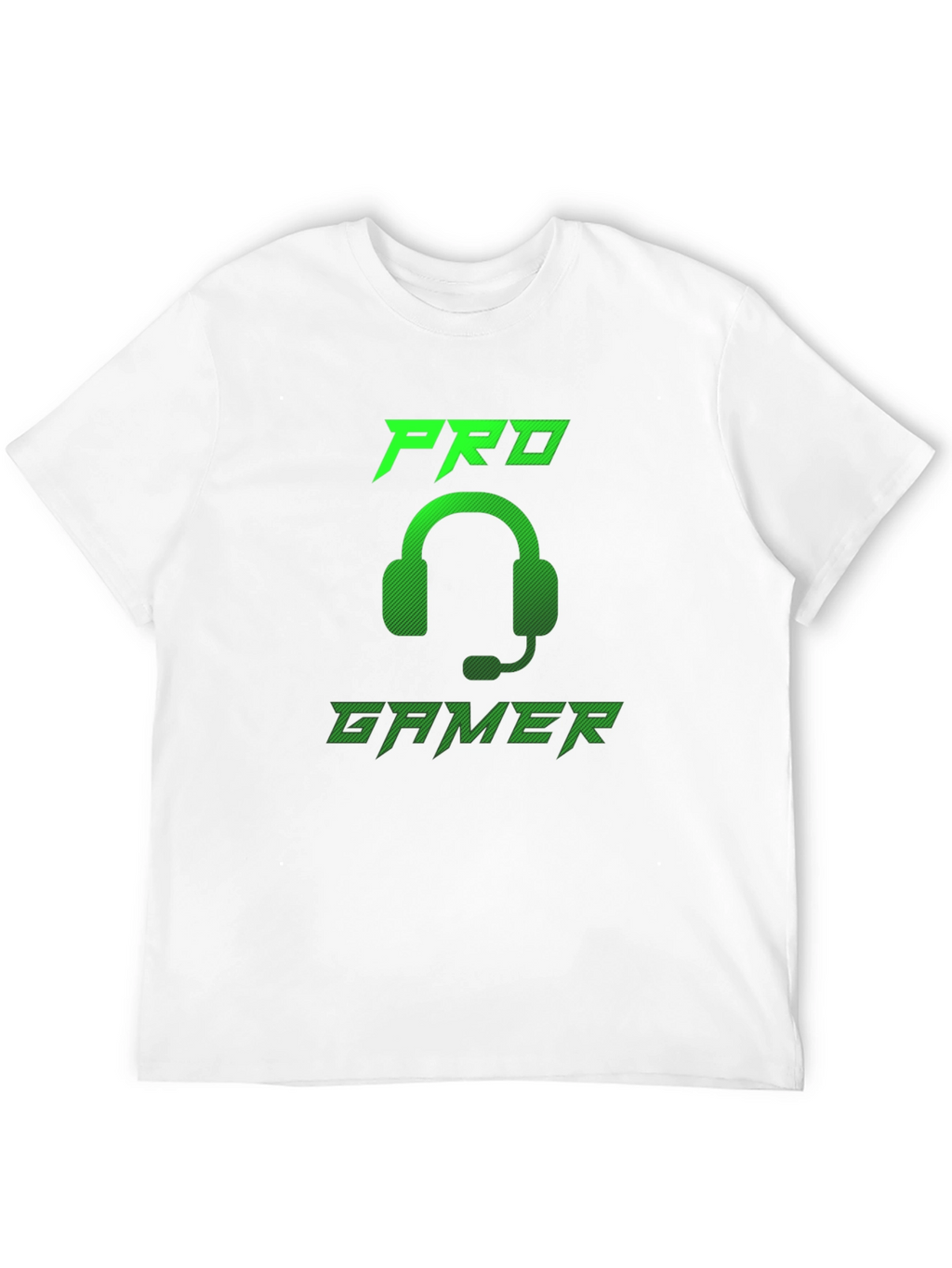 Pro Gamer Black T-Shirt - Gaming Headset Design