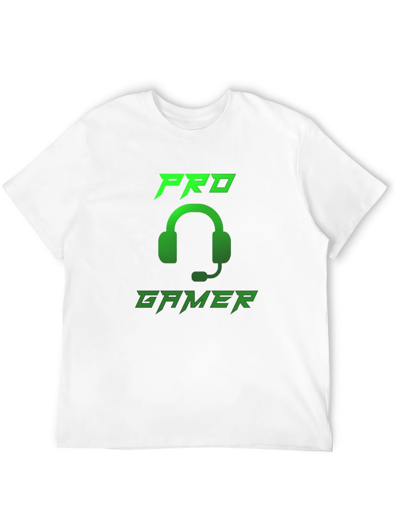 Pro Gamer Black T-Shirt - Gaming Headset Design