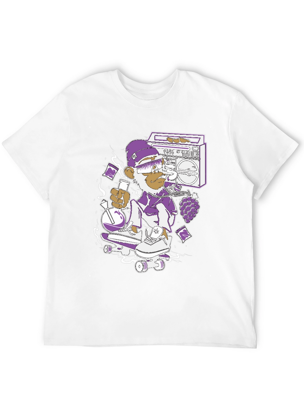 Skateboarding Monkey Graphic Tee