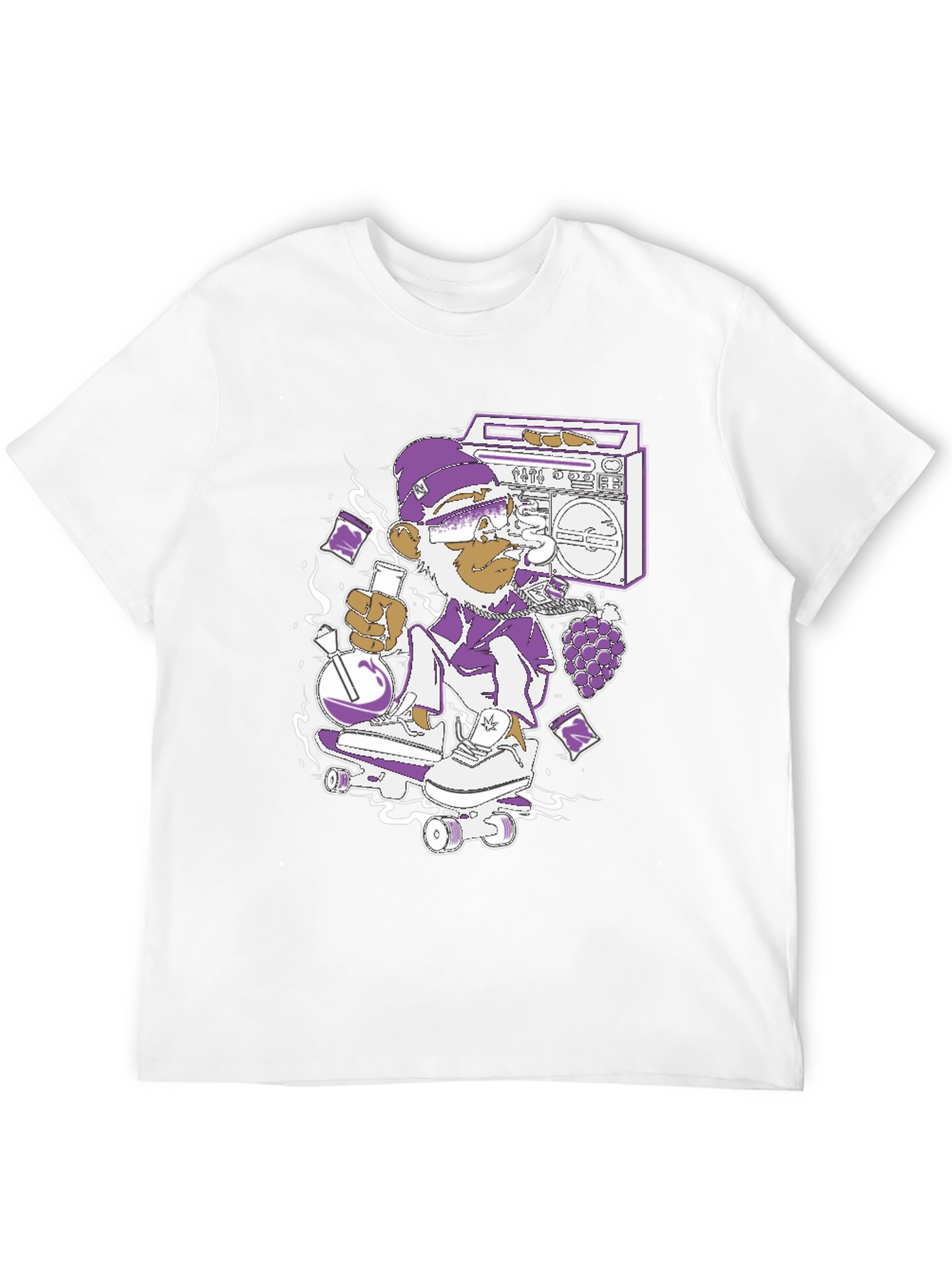 Skateboarding Monkey Graphic Tee