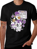 Skateboarding Monkey Graphic Tee