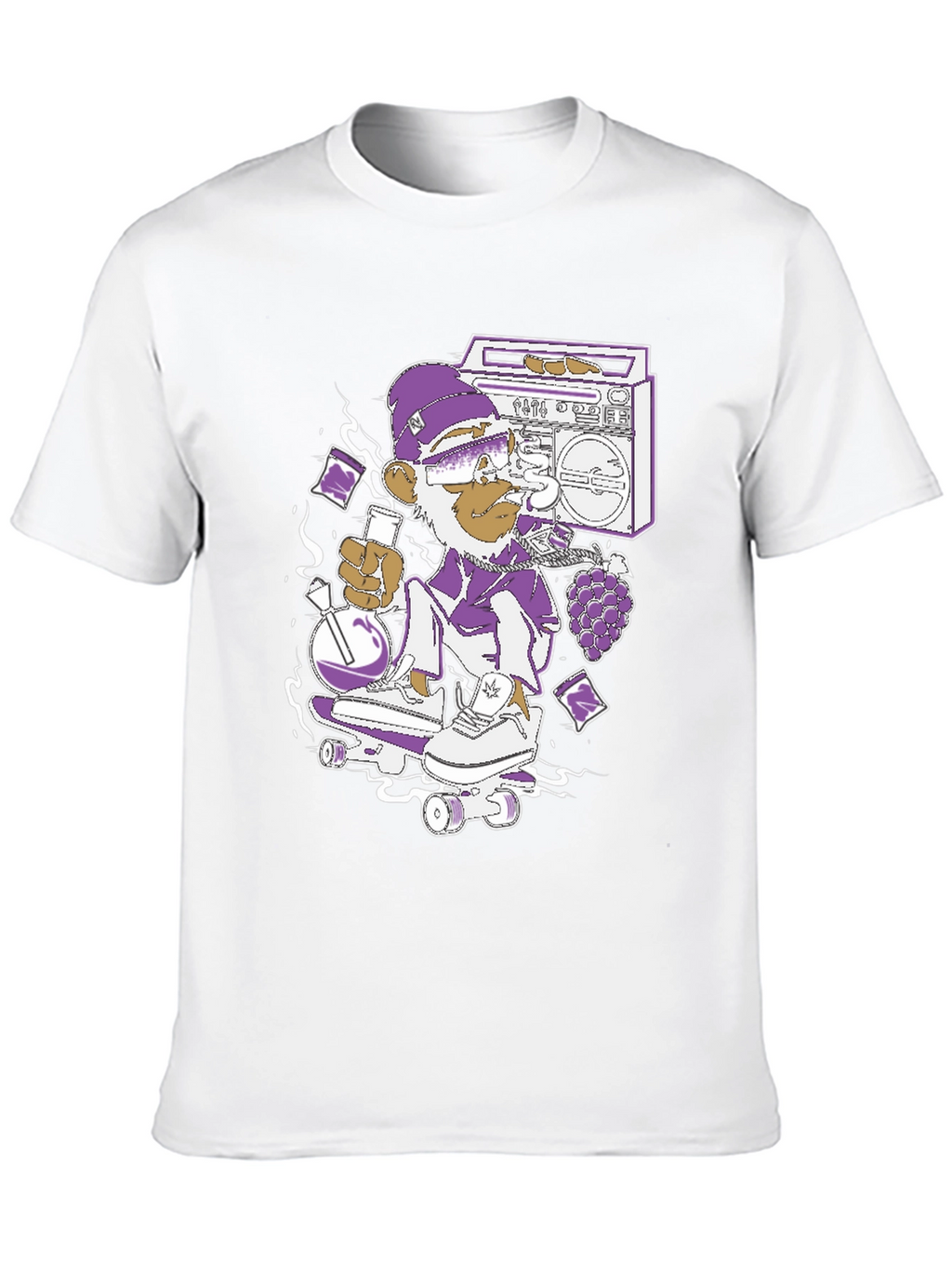Skateboarding Monkey Graphic Tee