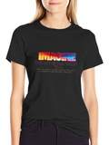 Imagine Graphic Tee - Retro Rainbow T-Shirt
