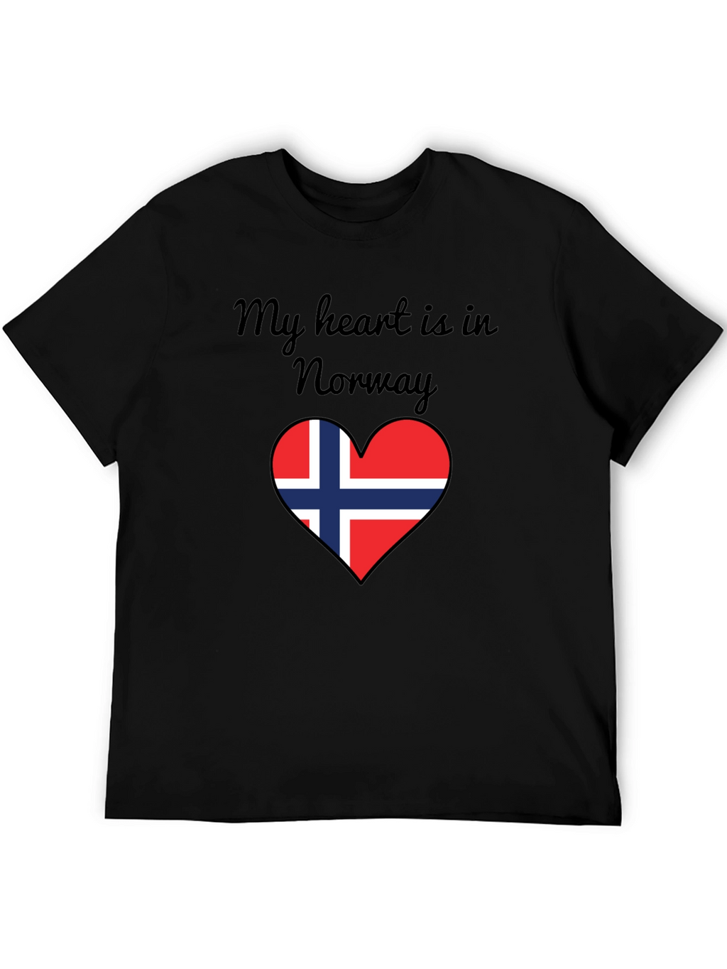 Norway Heart Flag Graphic T-Shirt