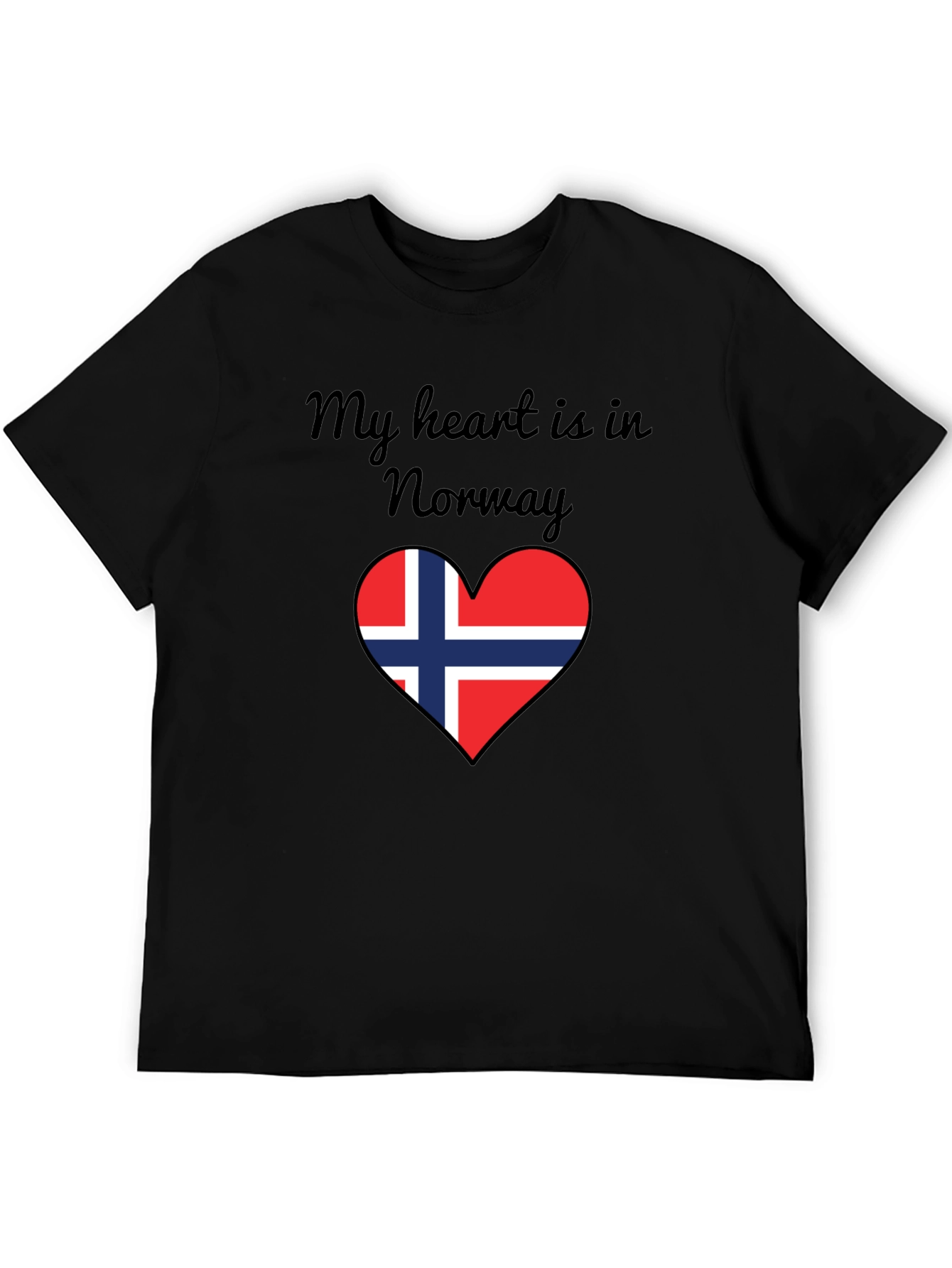Norway Heart Flag Graphic T-Shirt