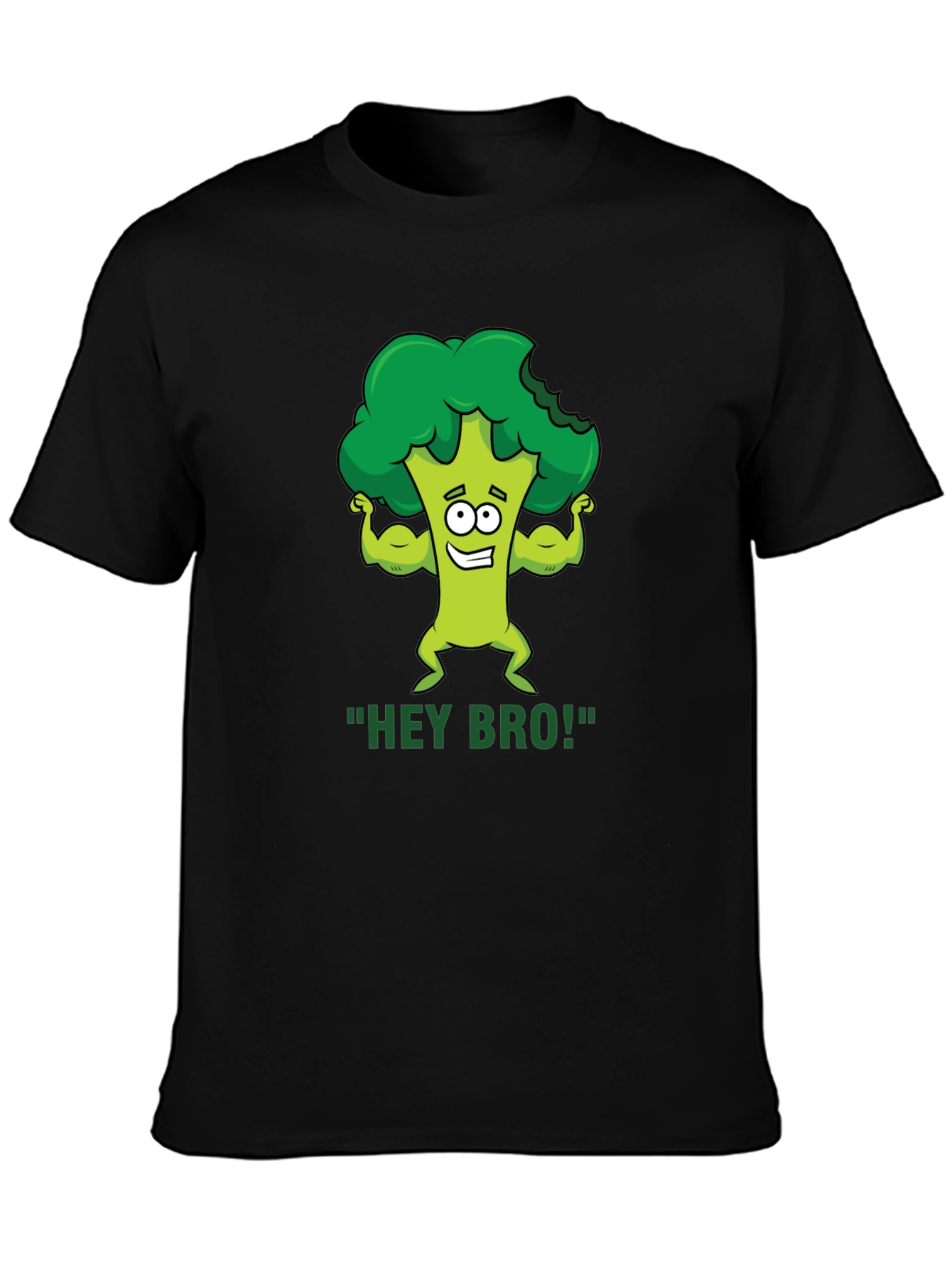 Hey Bro! Broccoli Gym Humor T-Shirt