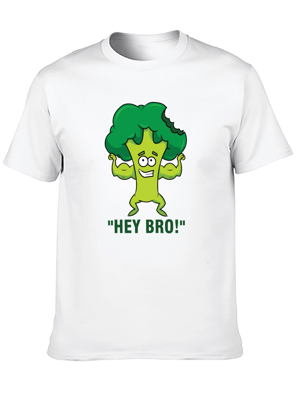 Hey Bro! Broccoli Gym Humor T-Shirt