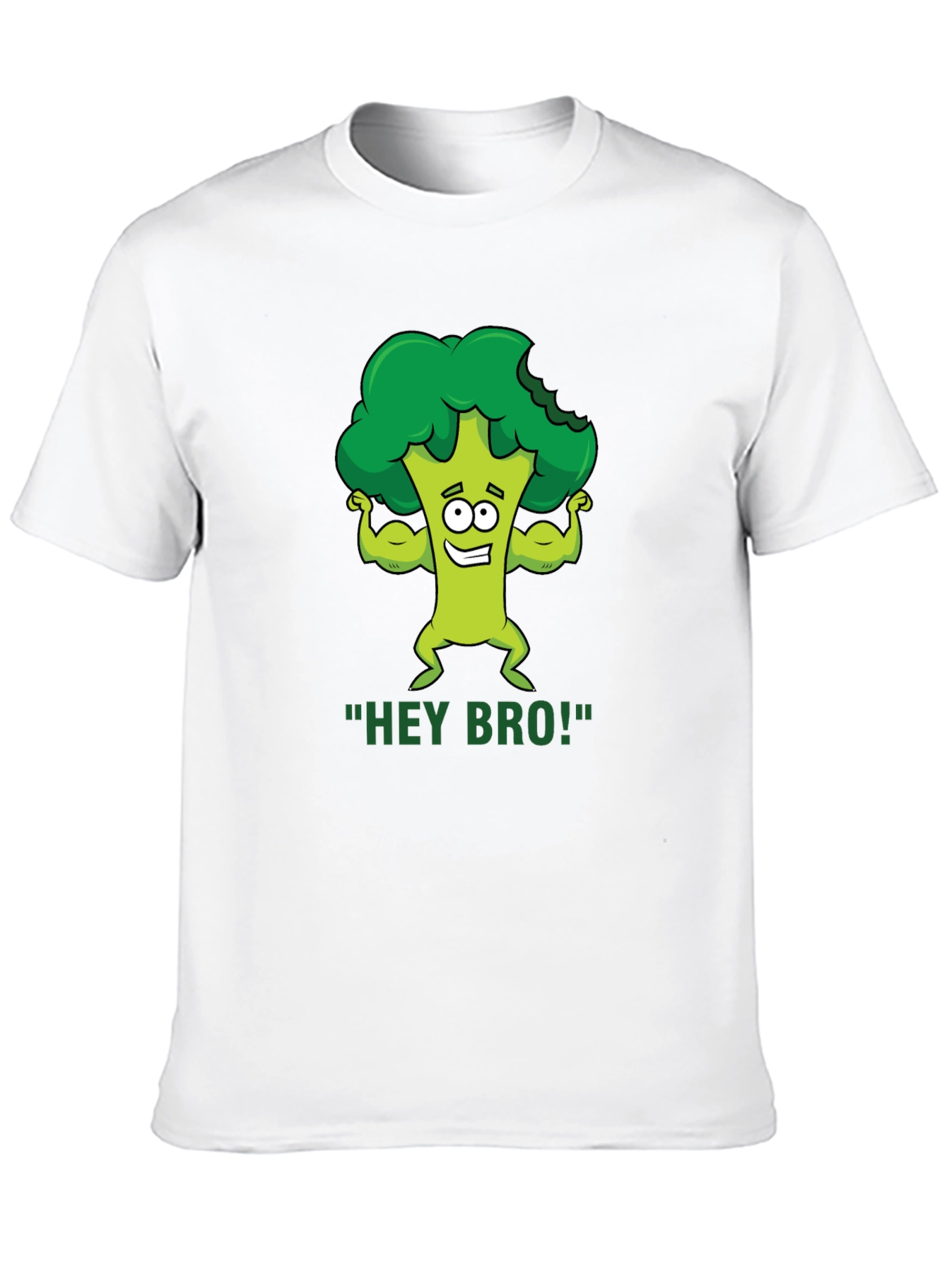 Hey Bro! Broccoli Gym Humor T-Shirt