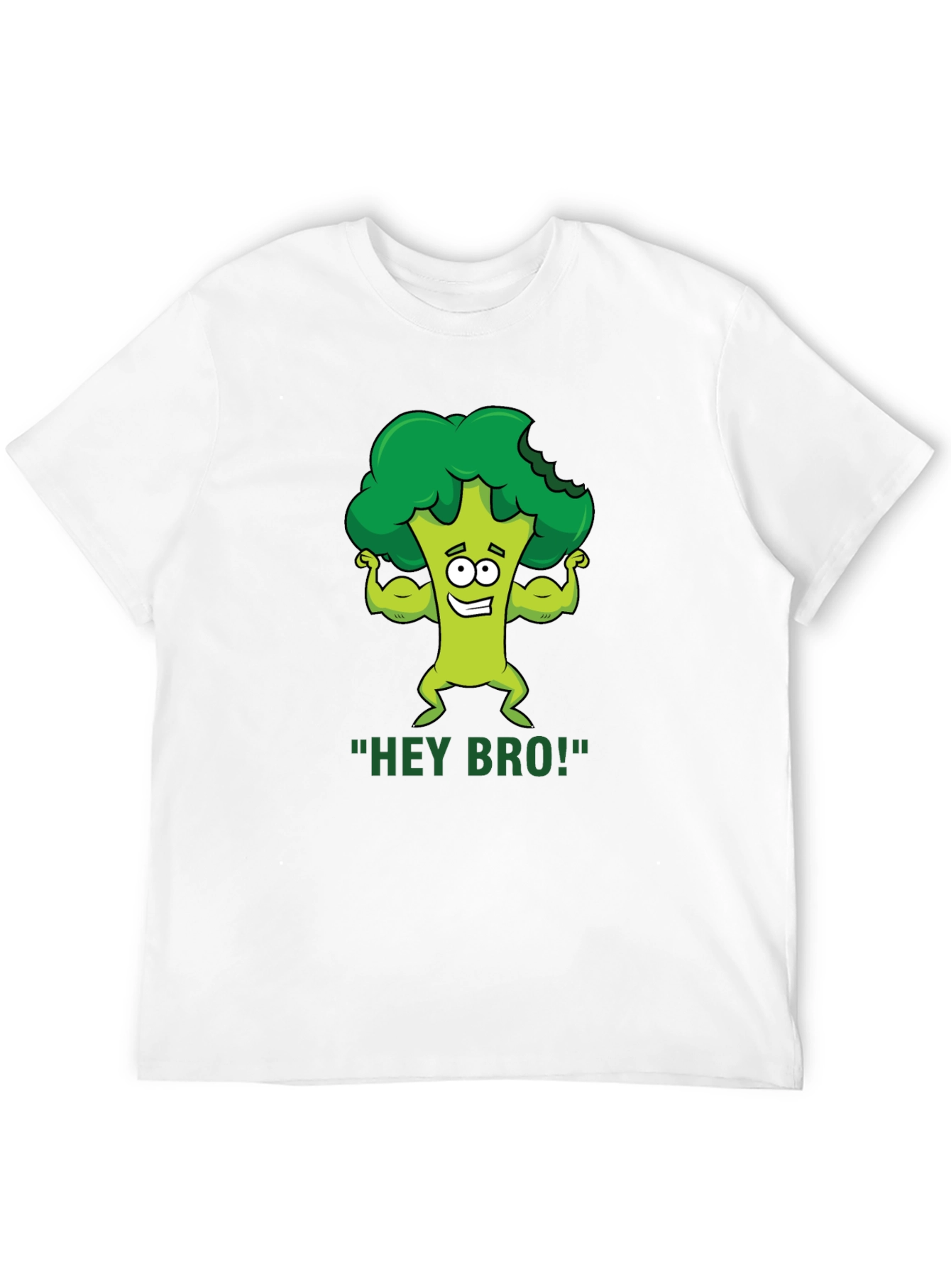 Hey Bro! Broccoli Gym Humor T-Shirt
