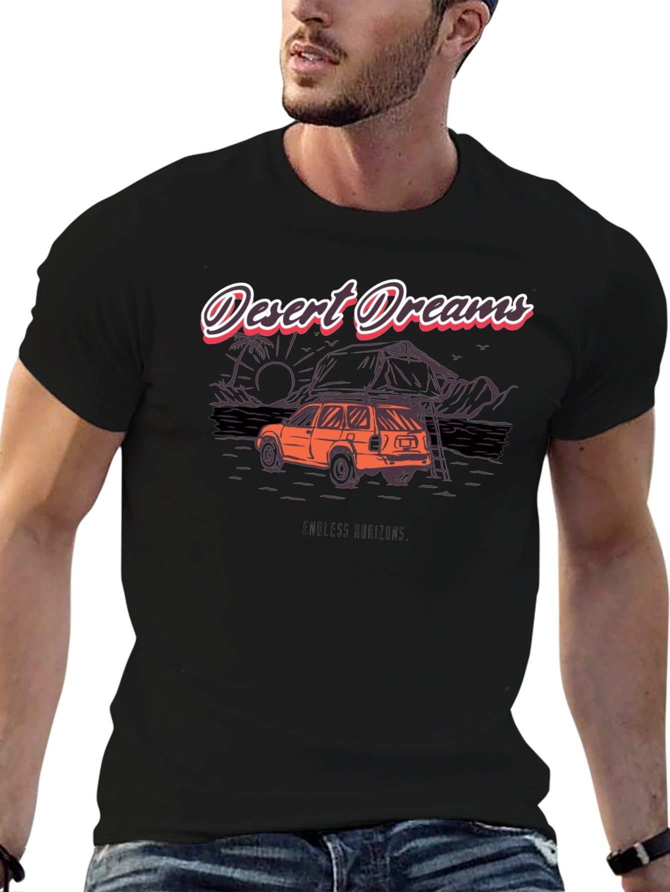 Desert Dreams Graphic Tee - Endless Horizons Adventure