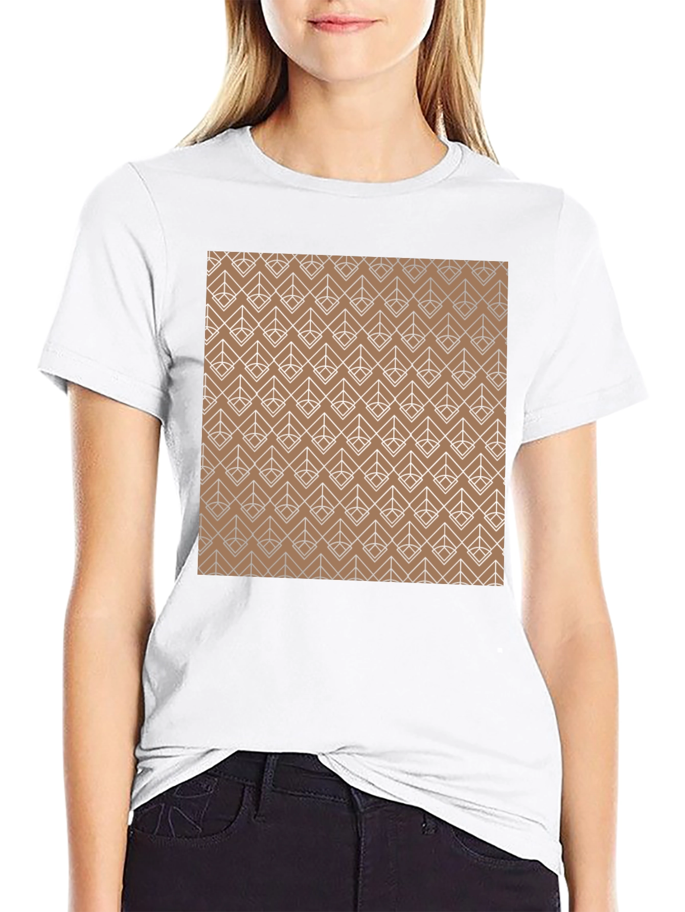 Geometric Pattern Tee - Modern Style