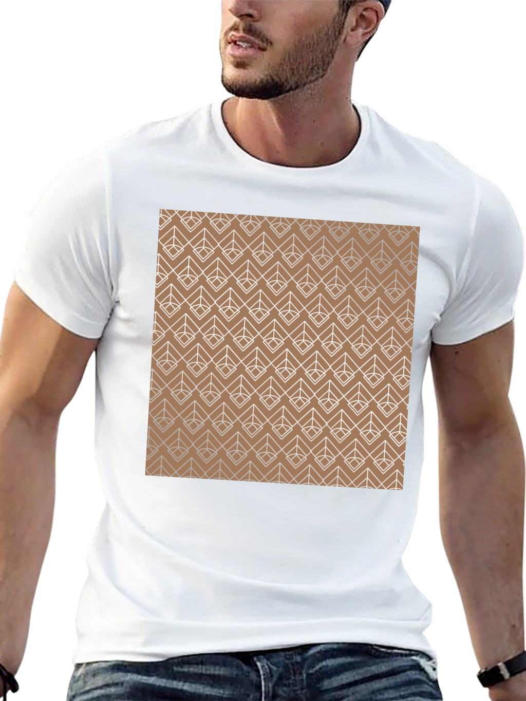 Geometric Pattern Tee - Modern Style