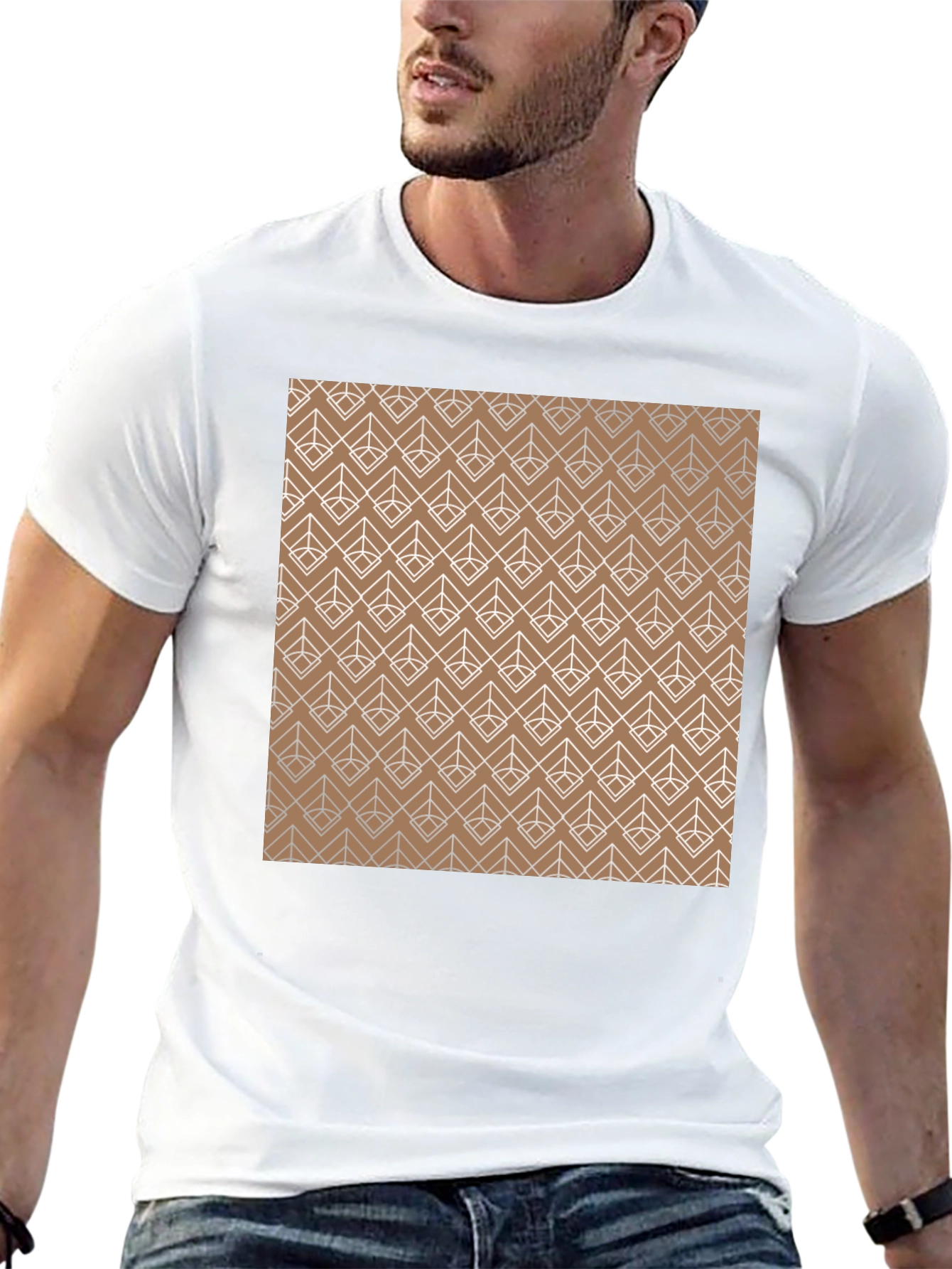 Geometric Pattern Tee - Modern Style