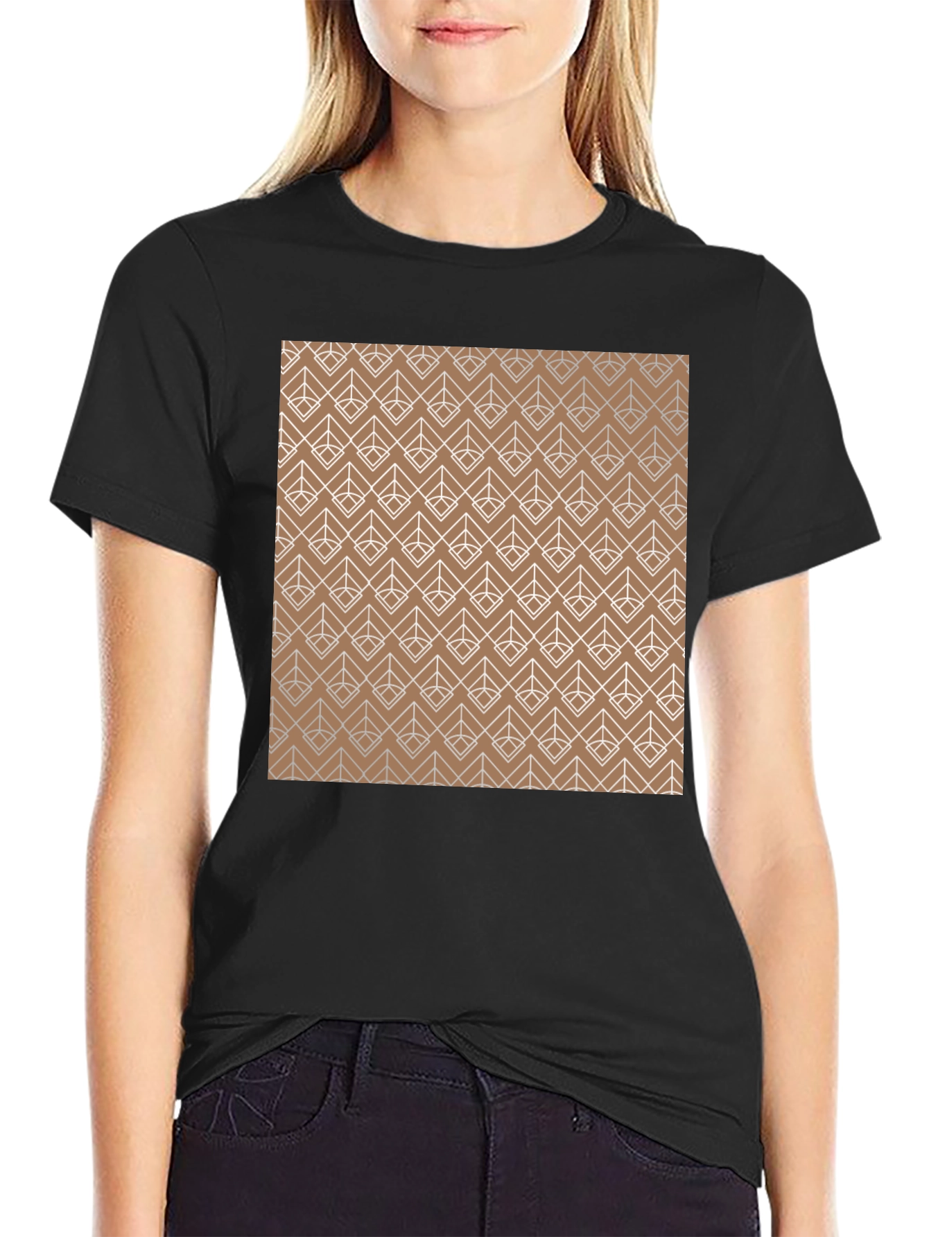 Geometric Pattern Tee - Modern Style