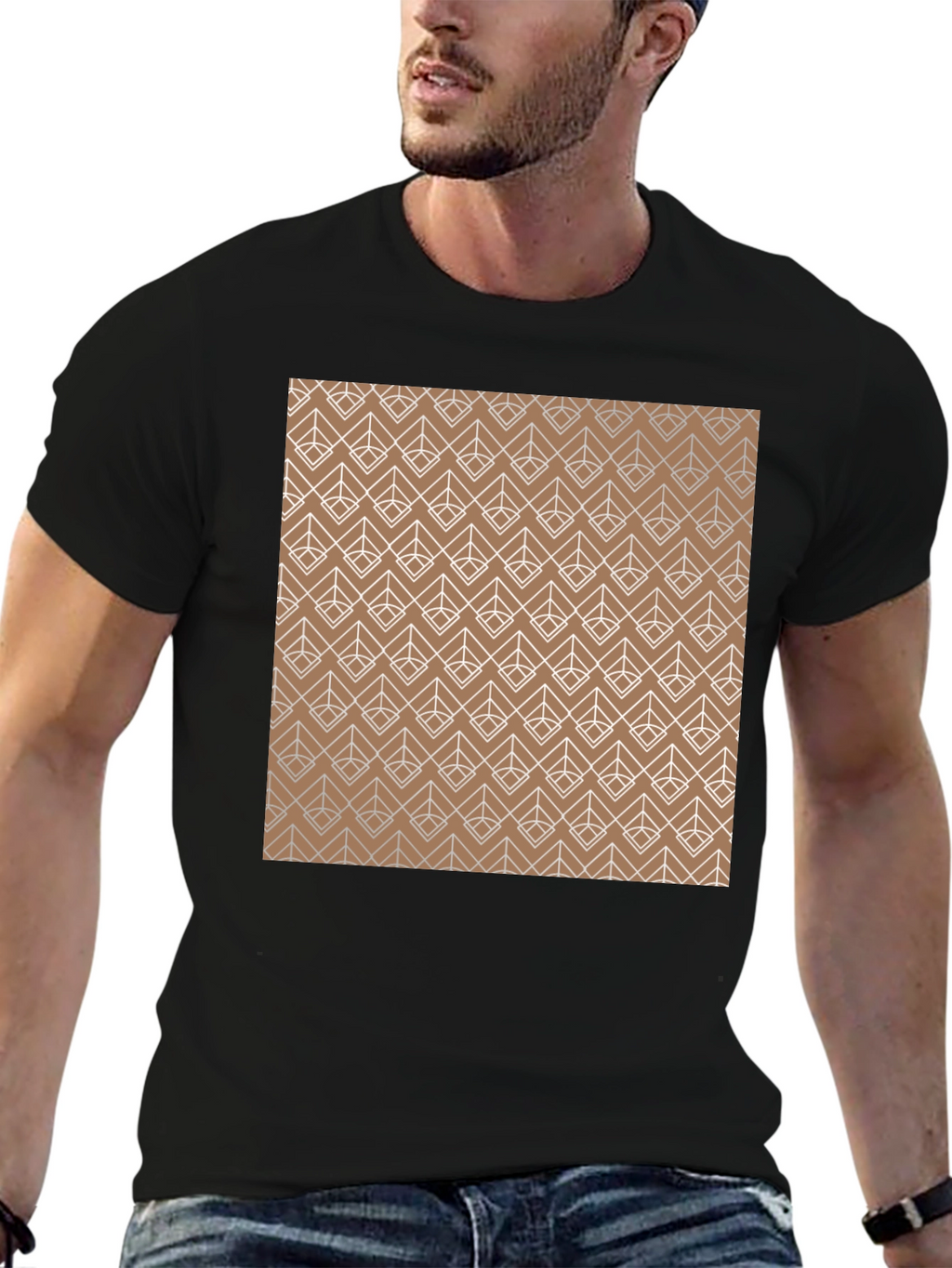 Geometric Pattern Tee - Modern Style