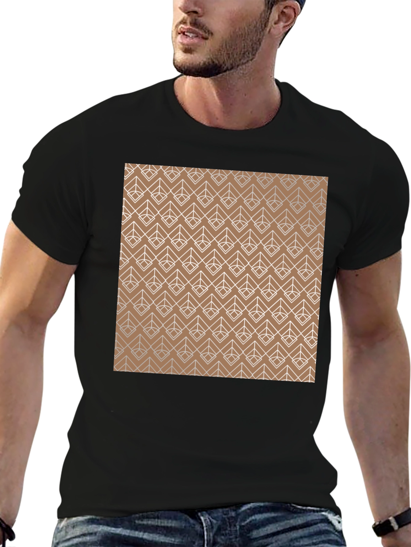 Geometric Pattern Tee - Modern Style