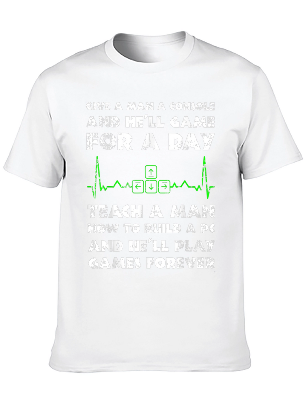PC Gamer T-Shirt: Console vs. PC Build