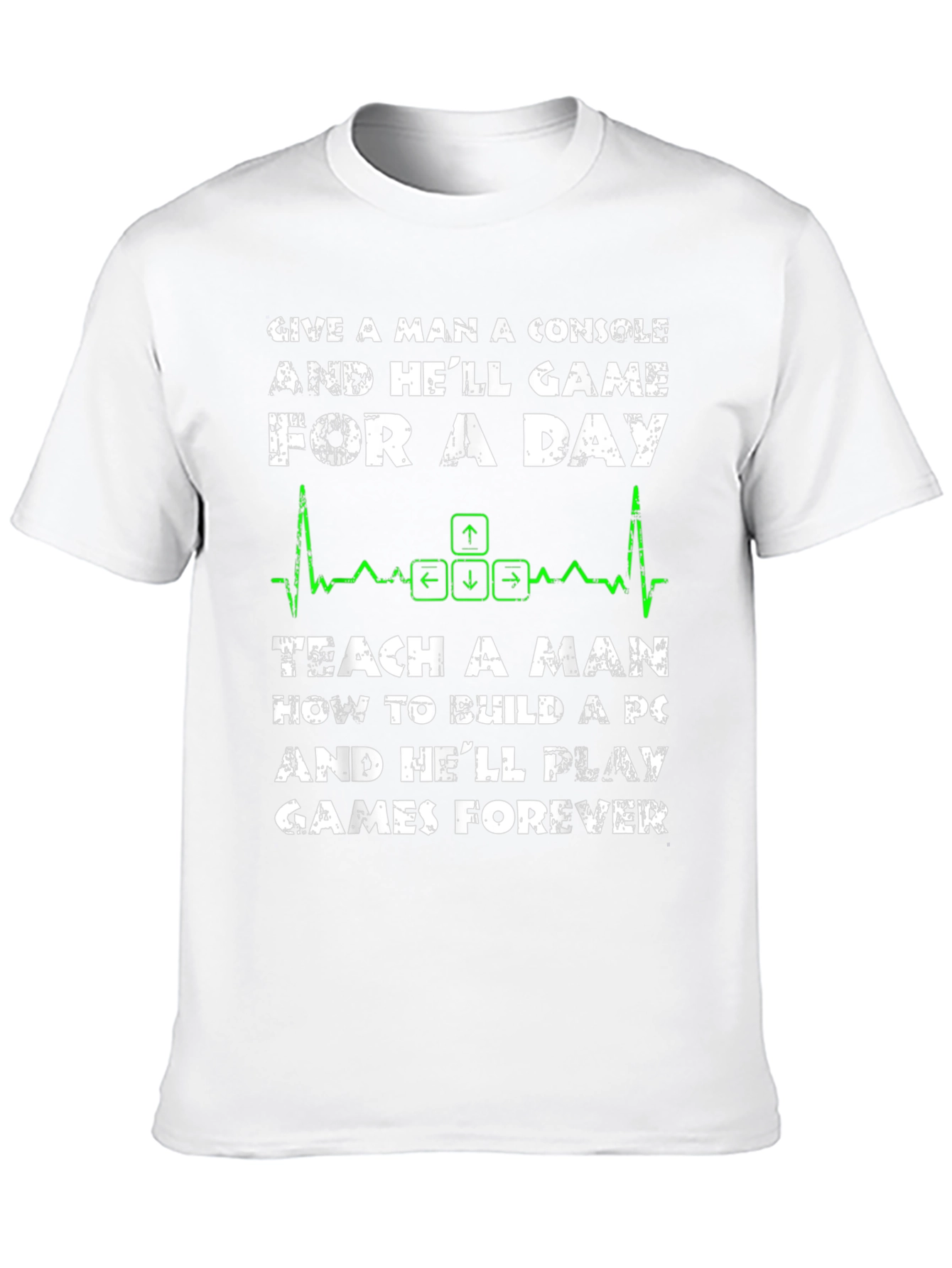 PC Gamer T-Shirt: Console vs. PC Build