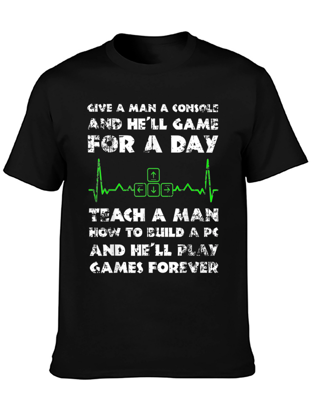 PC Gamer T-Shirt: Console vs. PC Build