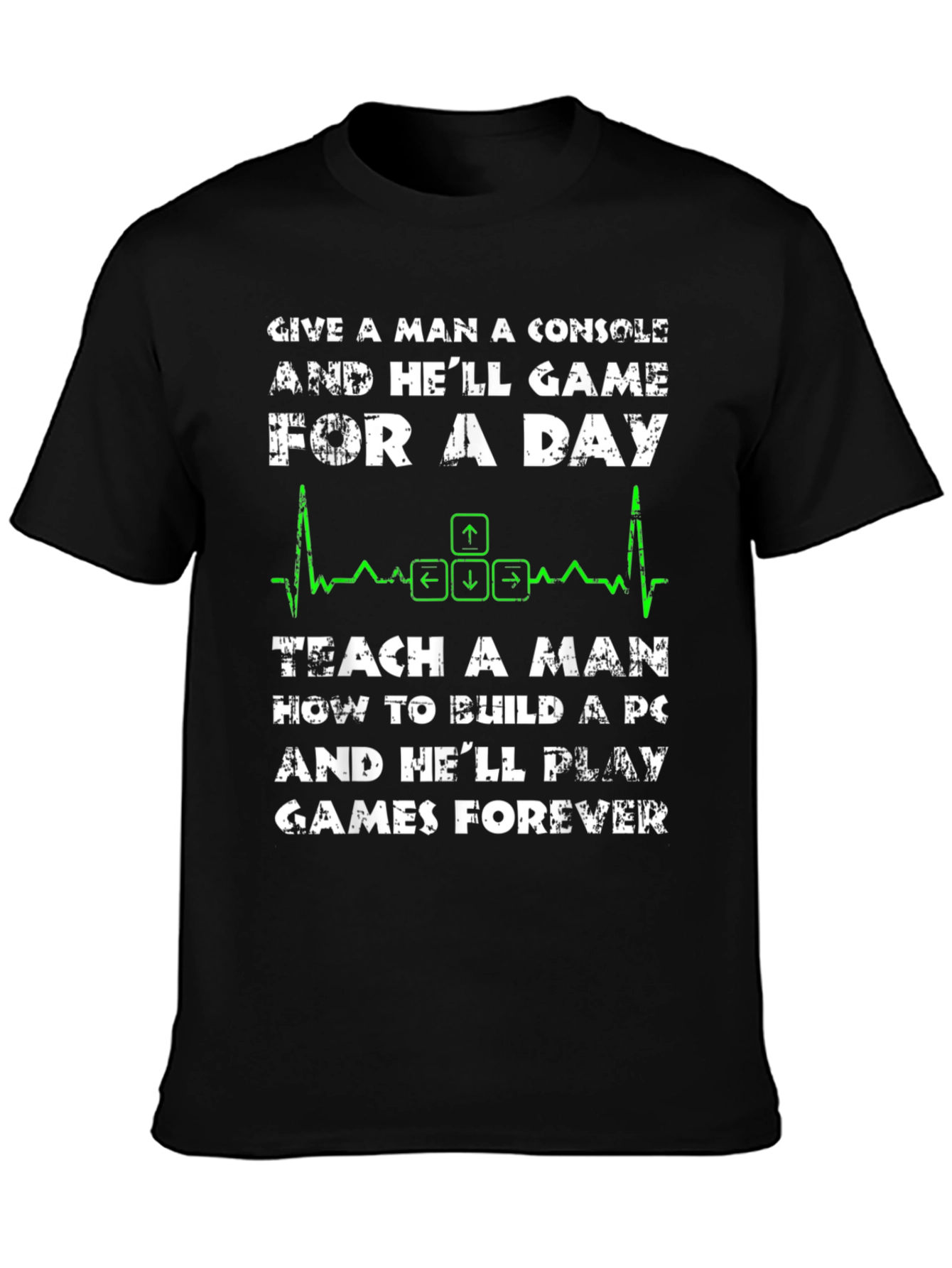 PC Gamer T-Shirt: Console vs. PC Build