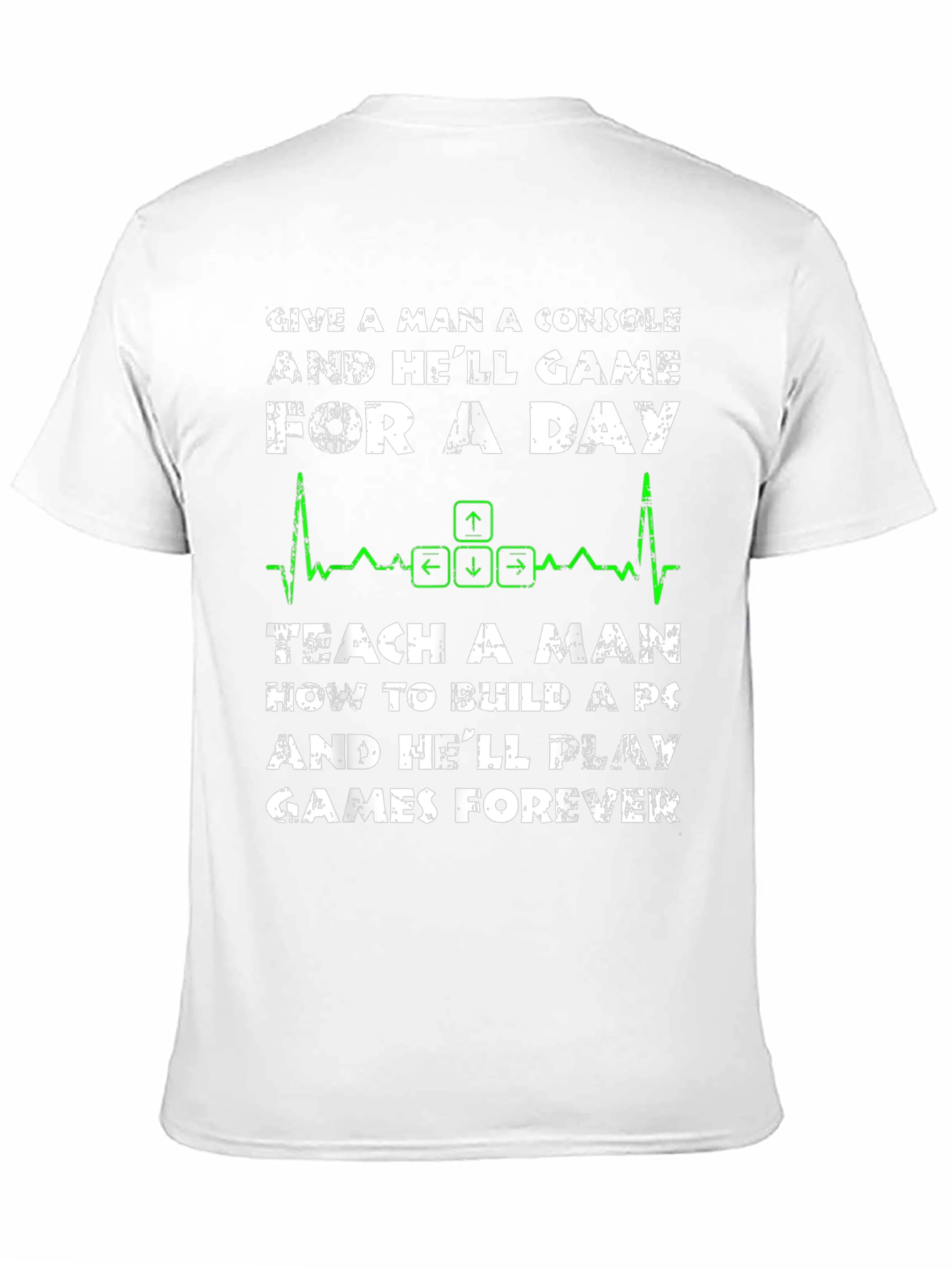 PC Gamer T-Shirt: Console vs. PC Build