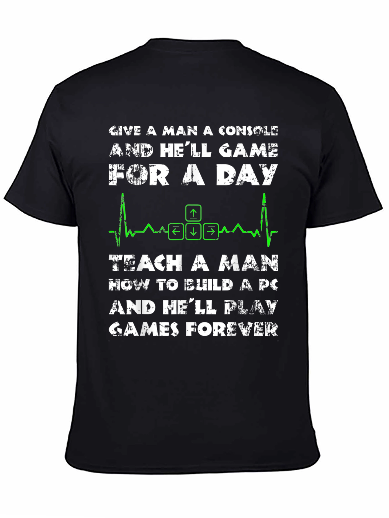 PC Gamer T-Shirt: Console vs. PC Build