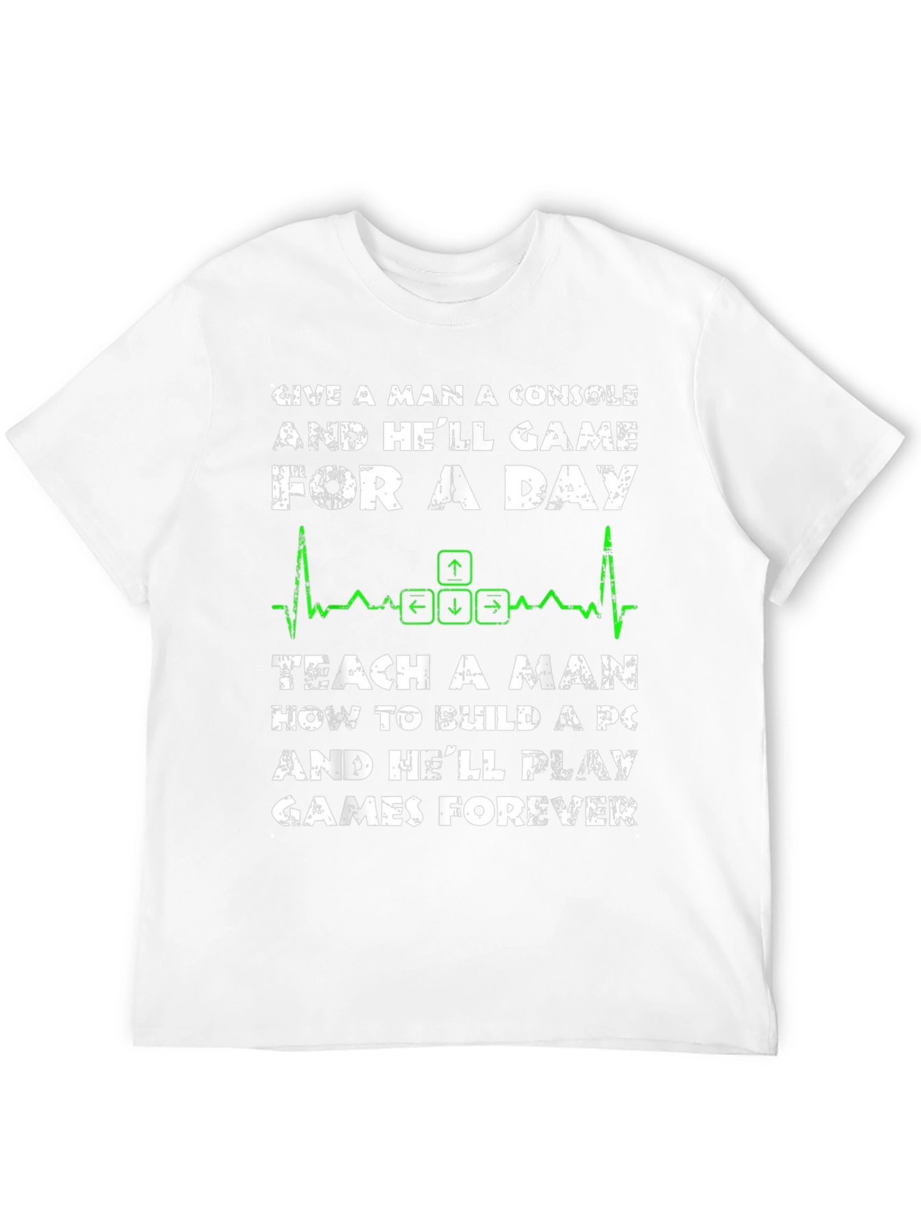 PC Gamer T-Shirt: Console vs. PC Build