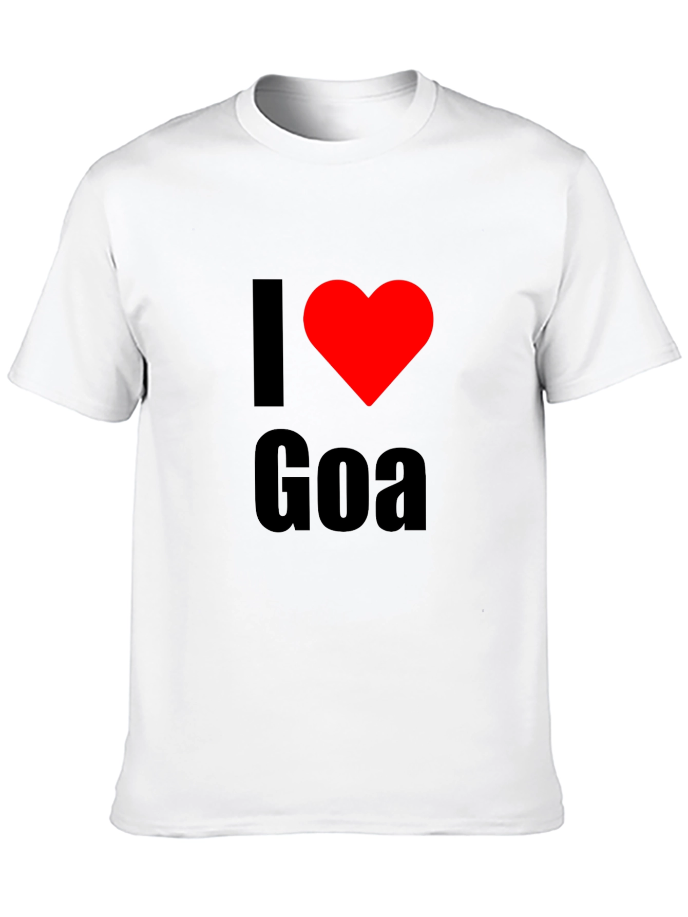 I Heart Goa - Graphic Print Black T-Shirt