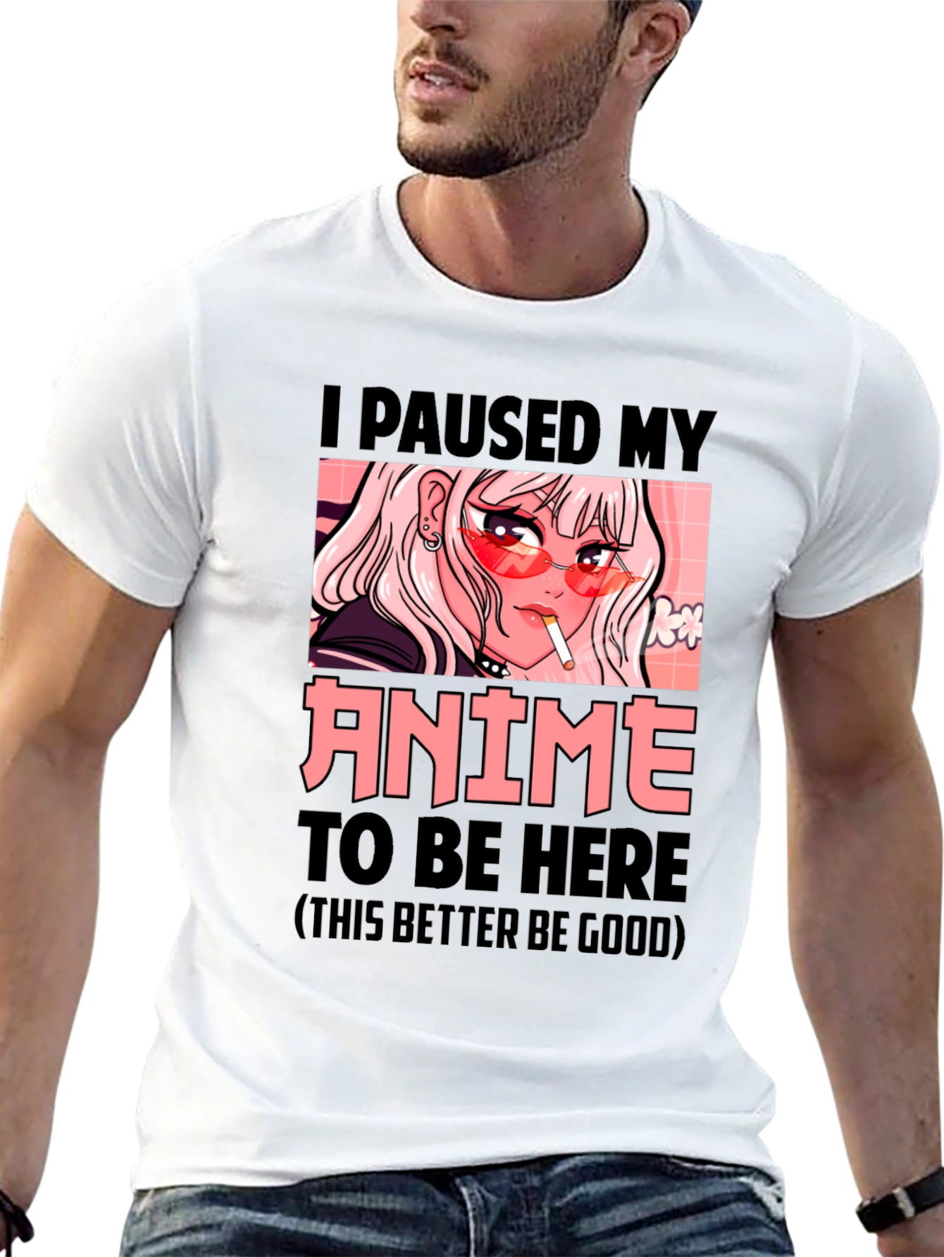 I Paused My Anime T-Shirt - Novelty Graphic Tee