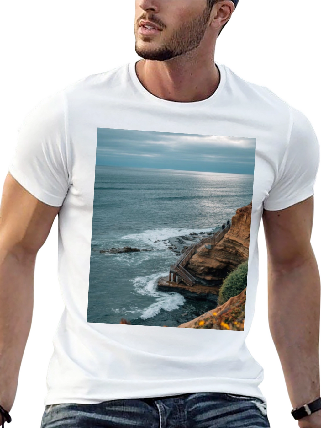 Ocean View Graphic Tee - Coastal Style