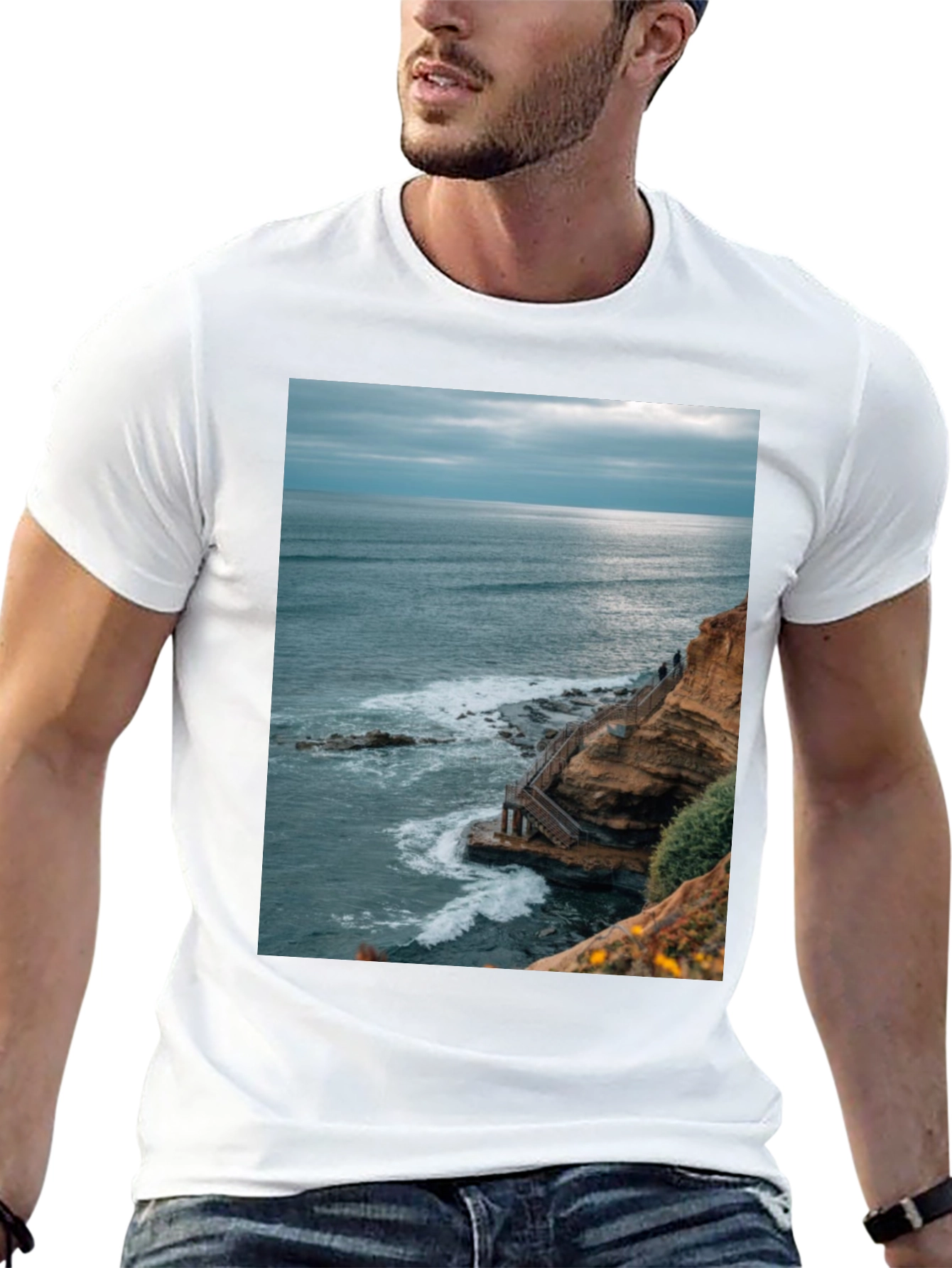 Ocean View Graphic Tee - Coastal Style