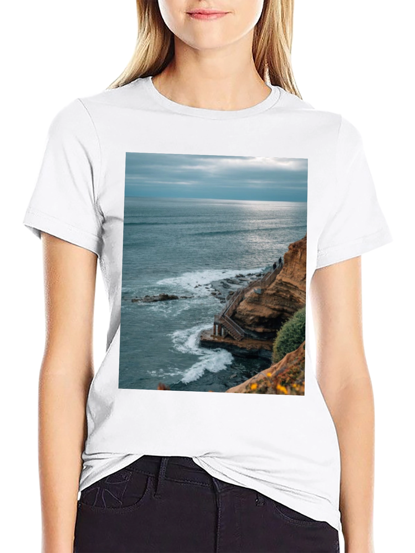 Ocean View Graphic Tee - Coastal Style