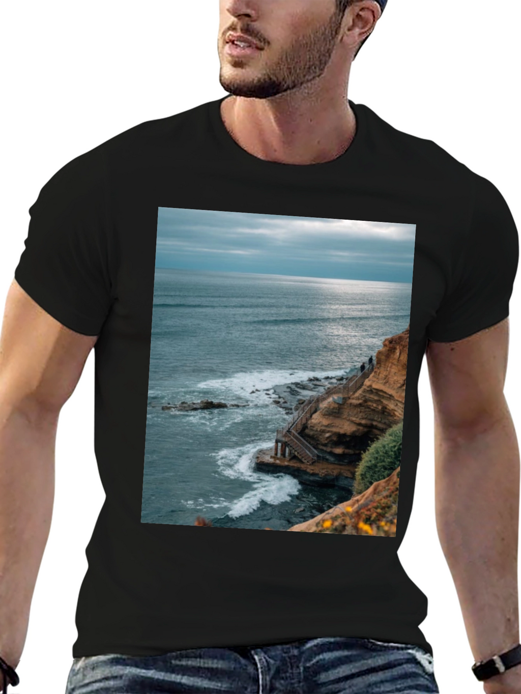 Ocean View Graphic Tee - Coastal Style