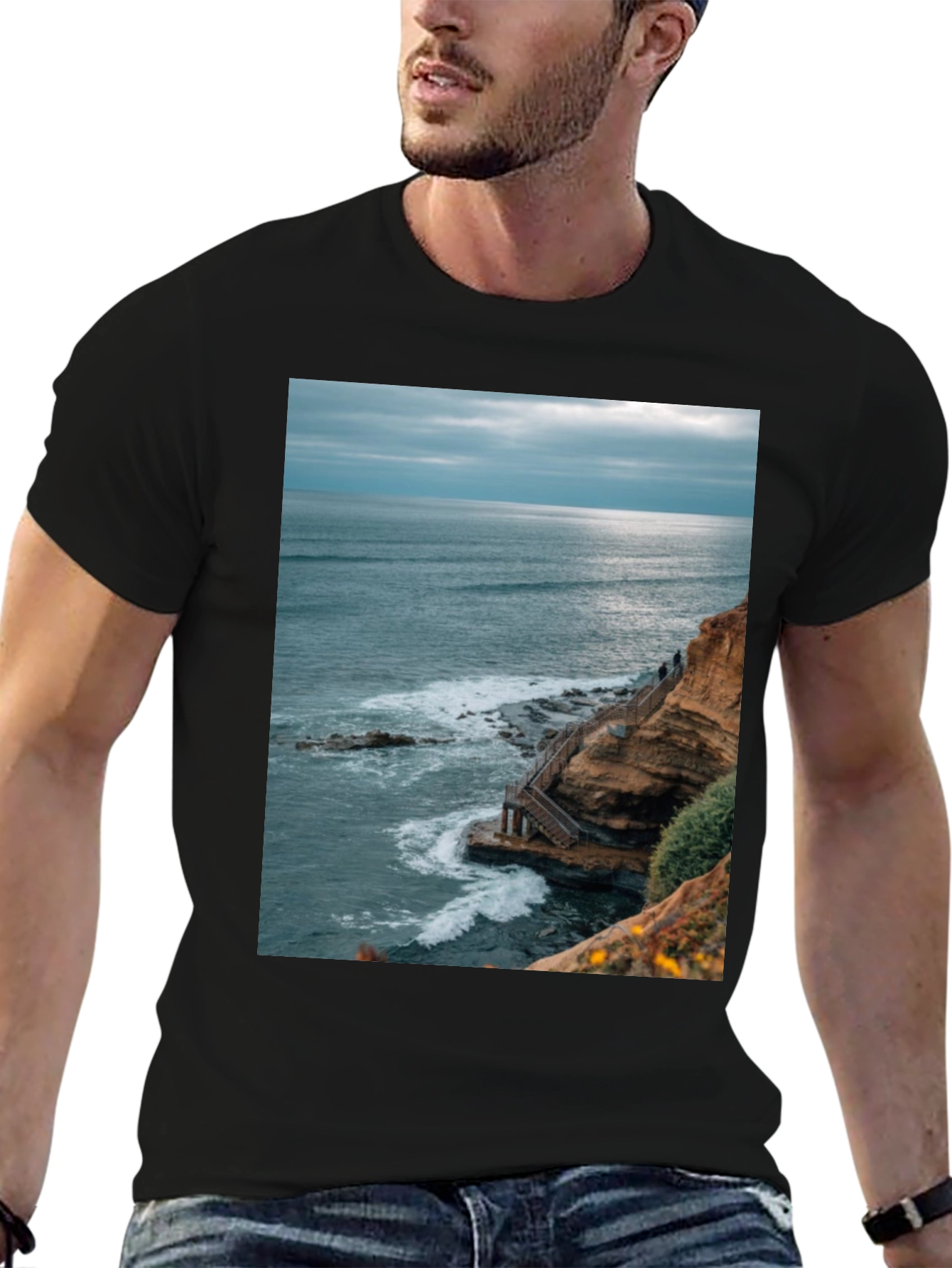 Ocean View Graphic Tee - Coastal Style