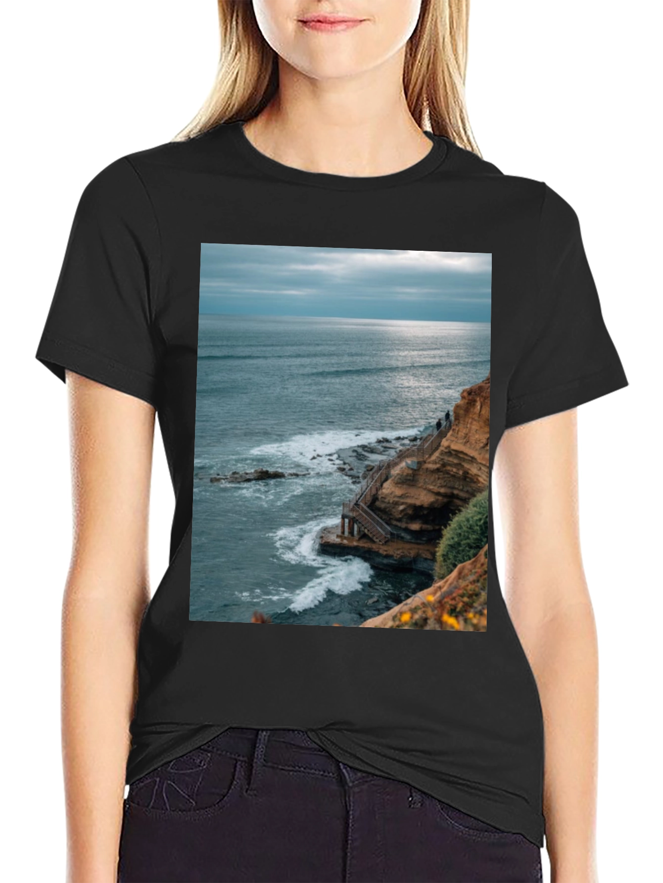 Ocean View Graphic Tee - Coastal Style
