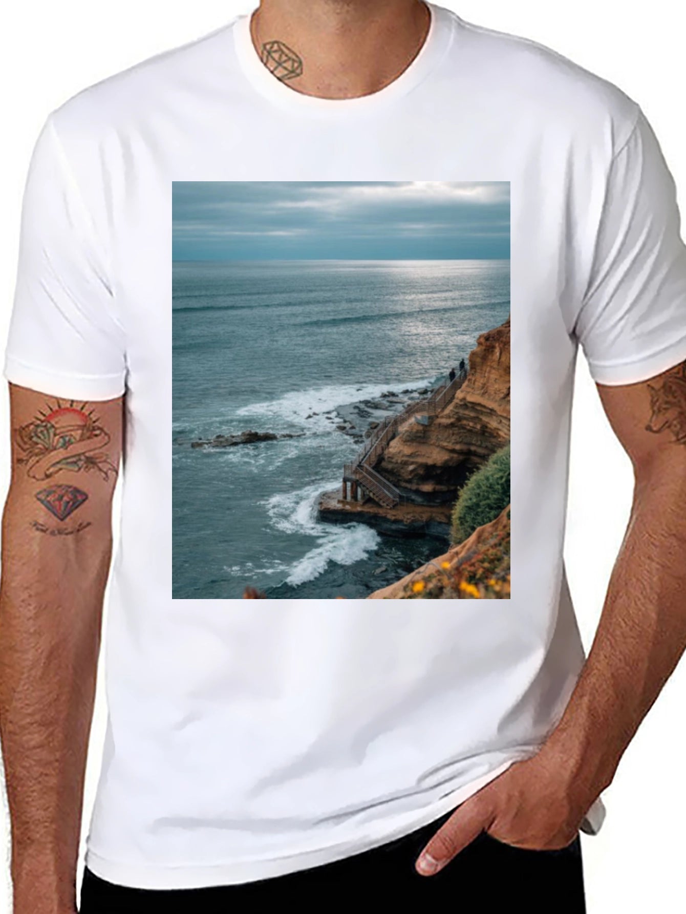 Ocean View Graphic Tee - Coastal Style