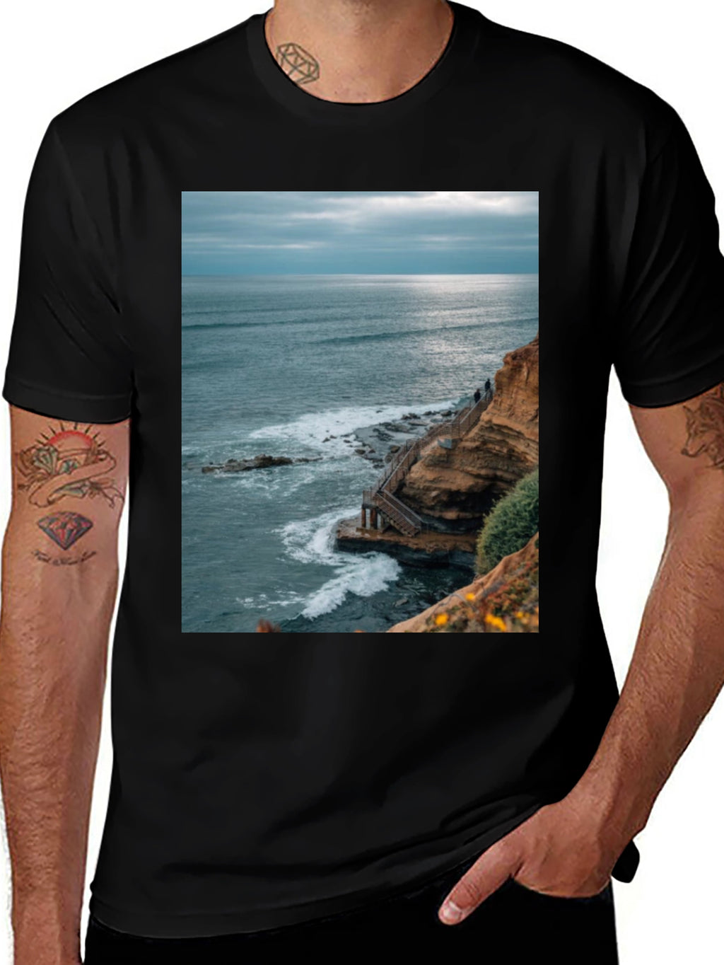 Ocean View Graphic Tee - Coastal Style