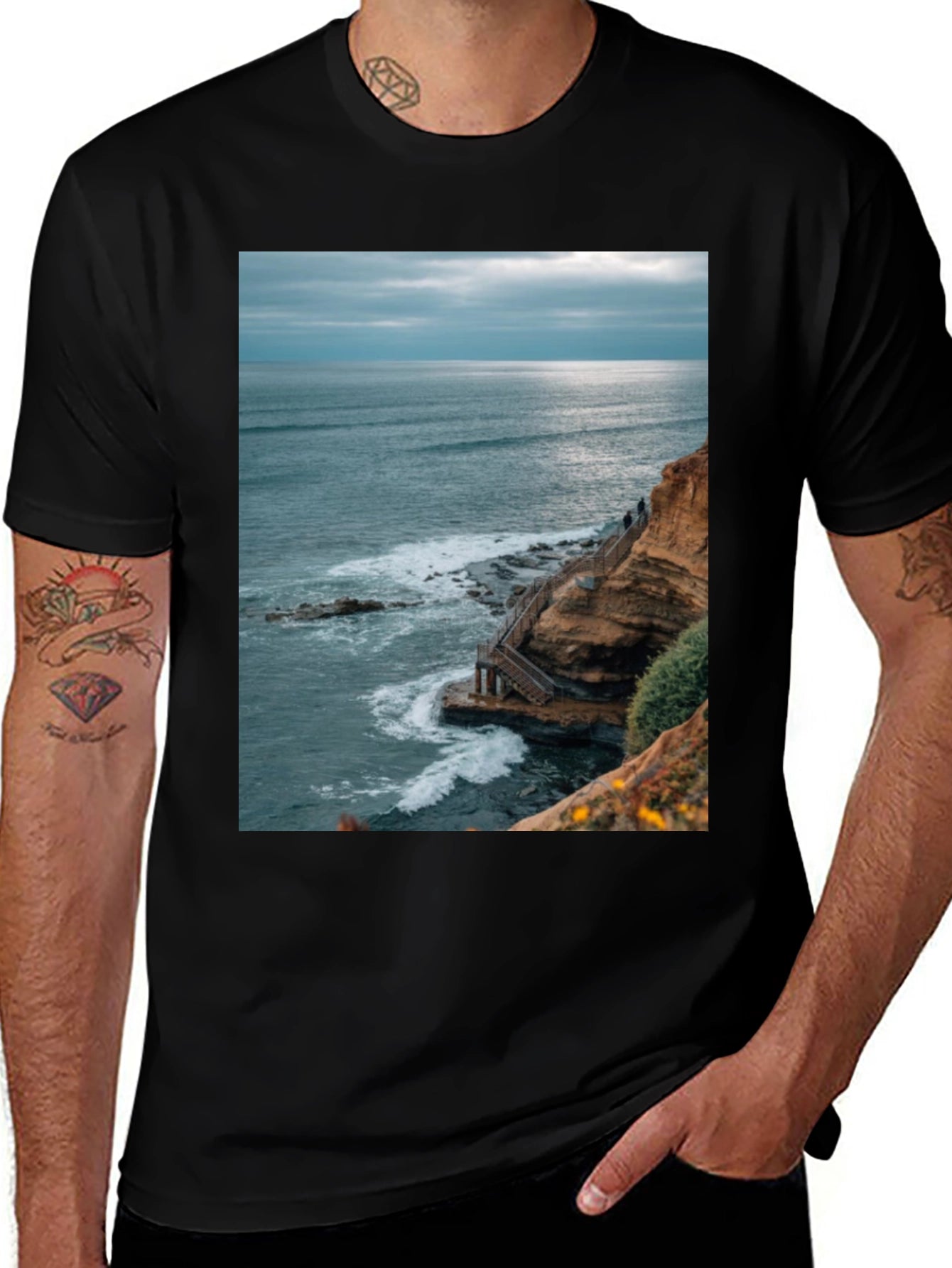 Ocean View Graphic Tee - Coastal Style