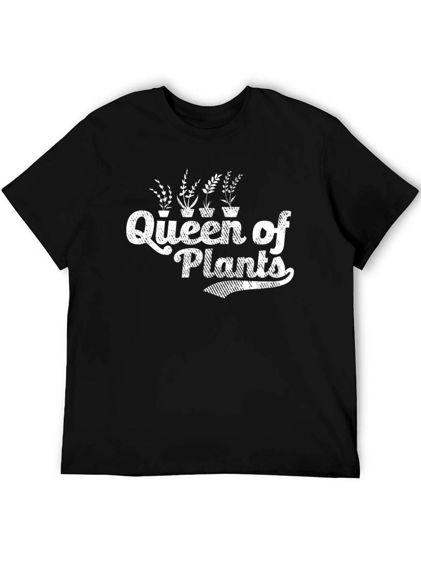 Queen of Plants Graphic Tee - Black Cotton Shirt