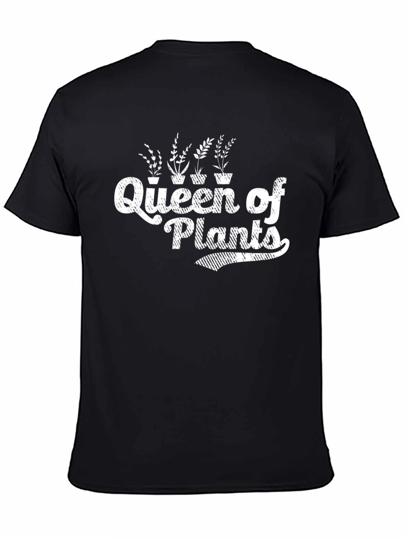 Queen of Plants Graphic Tee - Black Cotton Shirt
