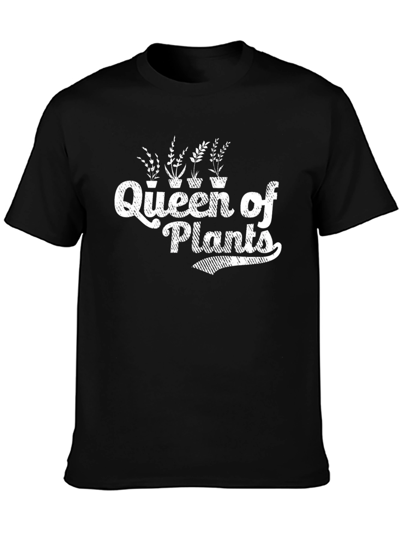 Queen of Plants Graphic Tee - Black Cotton Shirt