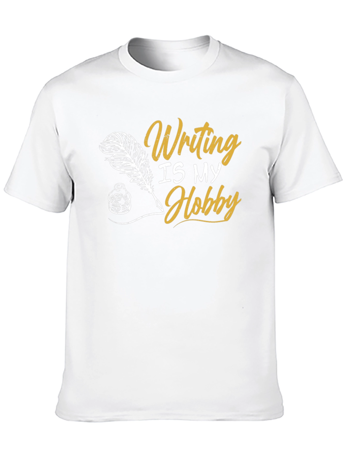 Writing Is My Hobby Black T-Shirt