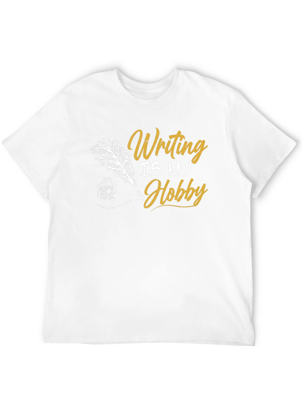Writing Is My Hobby Black T-Shirt