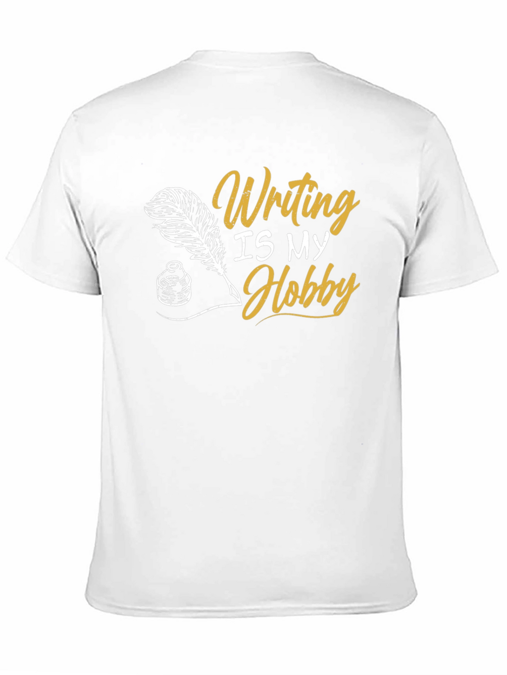 Writing Is My Hobby Black T-Shirt