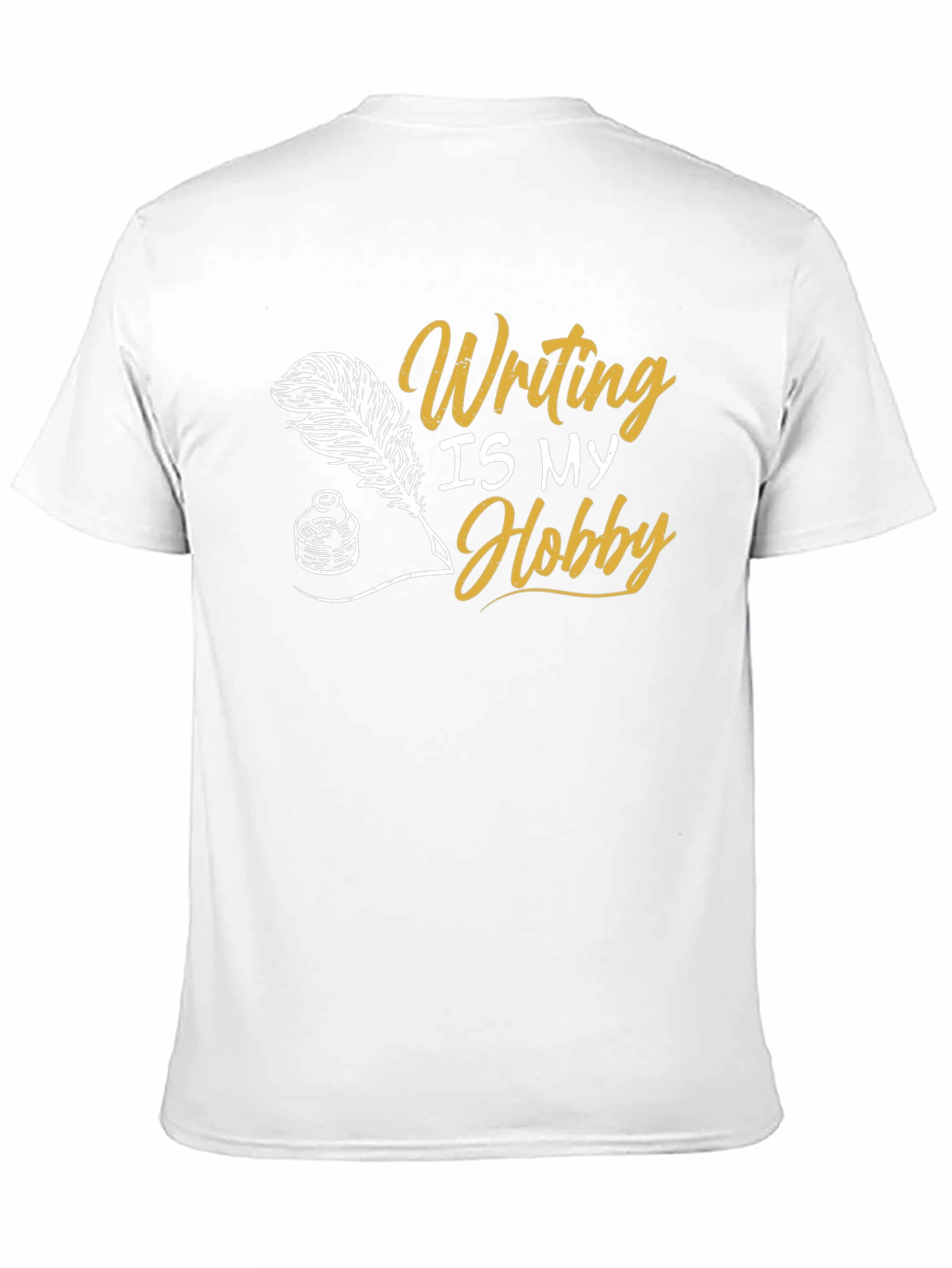 Writing Is My Hobby Black T-Shirt