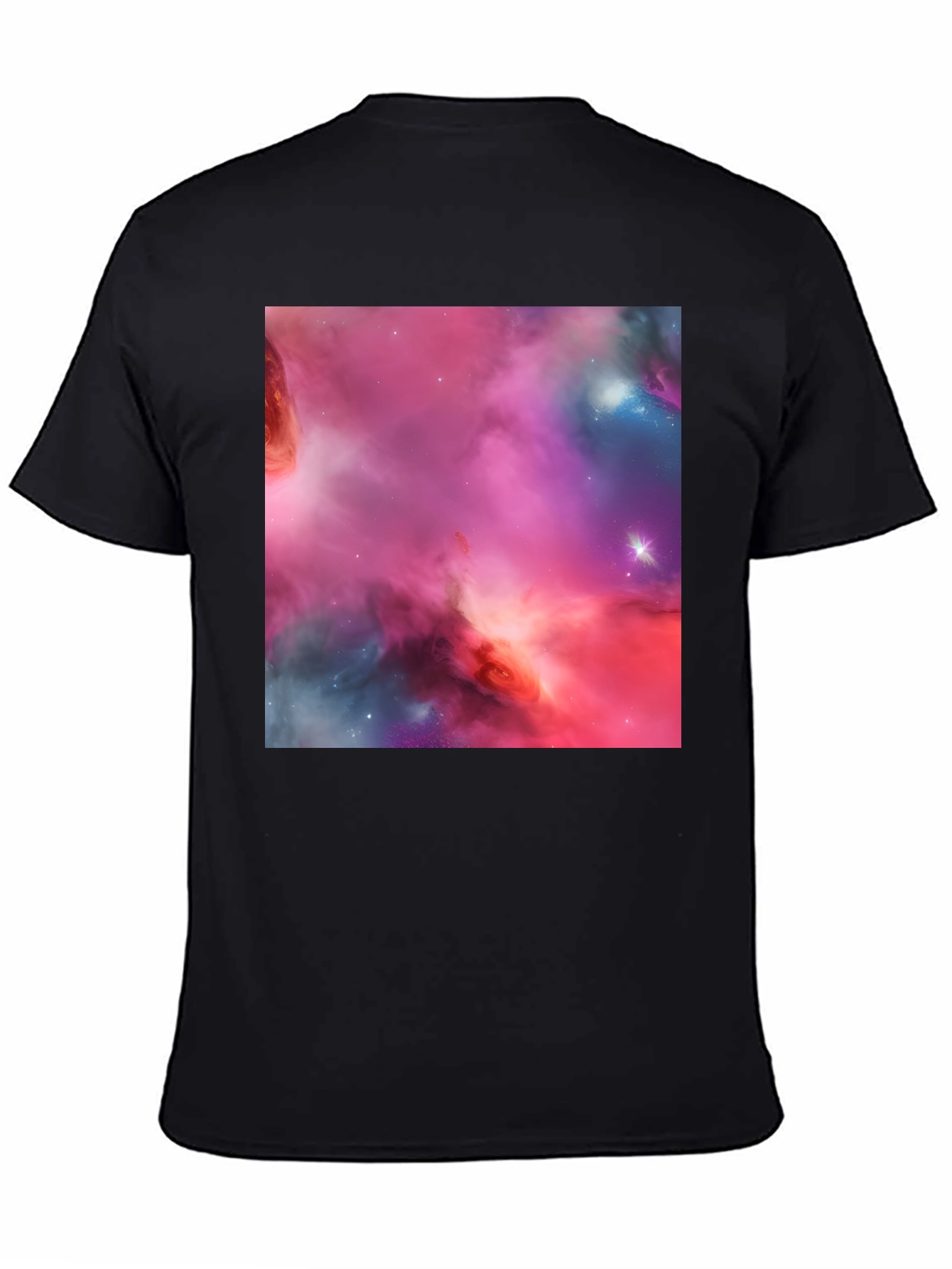 Nebula Print Black T-Shirt