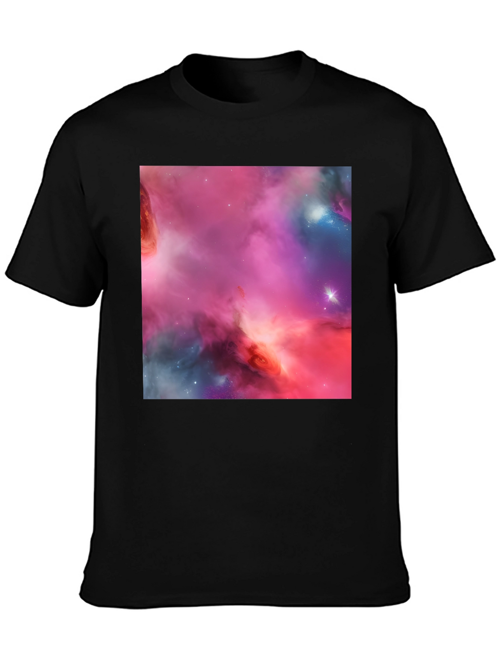 Nebula Print Black T-Shirt